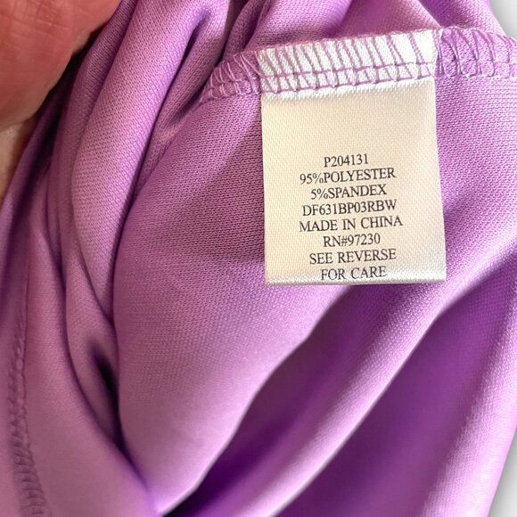 Almost Famous Cut Out Dress LARGE Pastel Purple Party 70's NEW - Picture 10 of 12